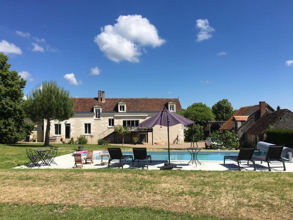 Villa Le pressoir de la Métairie à Francueil Extérieur photo